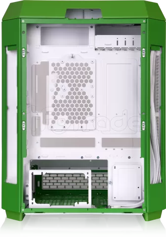 Photo de Boitier Moyen Tour ATX Thermaltake The Tower 600 avec panneaux vitrés (Vert/Blanc)