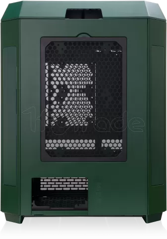 Photo de Boitier Moyen Tour ATX Thermaltake The Tower 600 avec panneaux vitrés (Vert/Noir)