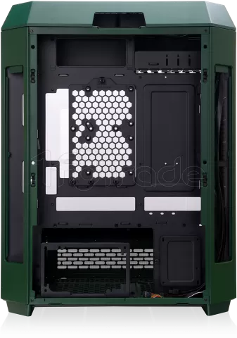 Photo de Boitier Moyen Tour ATX Thermaltake The Tower 600 avec panneaux vitrés (Vert/Noir)