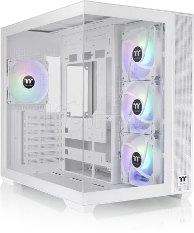 Photo de Boitier Moyen Tour ATX Thermaltake View 380 TG RGB avec panneaux vitrés (Blanc)