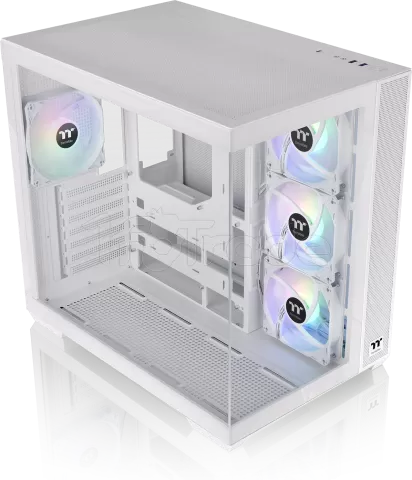 Photo de Boitier Moyen Tour ATX Thermaltake View 380 TG RGB avec panneaux vitrés (Blanc)