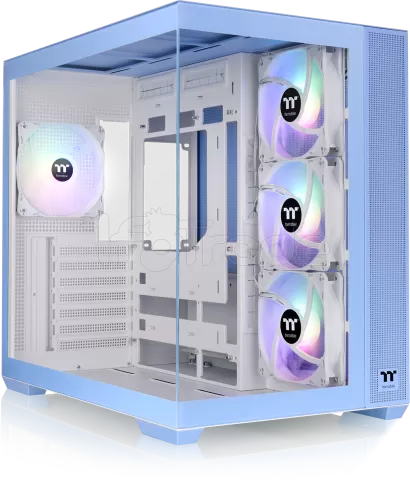 Photo de Boitier Moyen Tour ATX Thermaltake View 380 TG RGB avec panneaux vitrés (Bleu)
