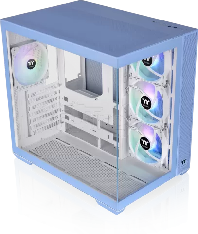 Photo de Boitier Moyen Tour ATX Thermaltake View 380 TG RGB avec panneaux vitrés (Bleu)