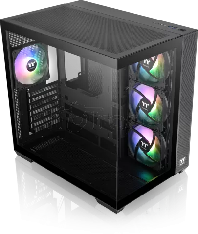 Photo de Boitier Moyen Tour ATX Thermaltake View 380 TG RGB avec panneaux vitrés (Noir)