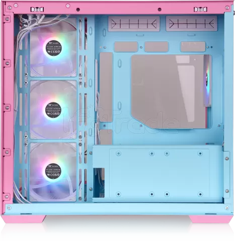 Photo de Boitier Moyen Tour ATX Thermaltake View 380 TG RGB avec panneaux vitrés (Rose/Bleu)