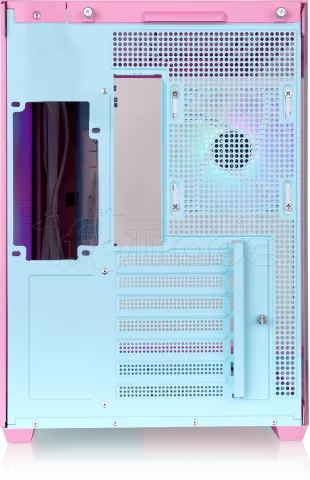 Photo de Boitier Moyen Tour ATX Thermaltake View 380 TG RGB avec panneaux vitrés (Rose/Bleu)