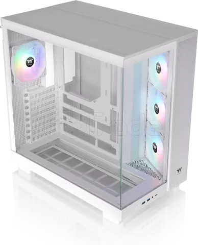 Photo de Boitier Moyen Tour ATX Thermaltake View 380 XL TG RGB avec panneaux vitrés (Blanc)