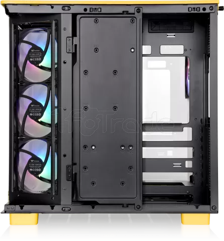 Photo de Boitier Moyen Tour ATX Thermaltake View 380 XL TG RGB avec panneaux vitrés (Jaune)