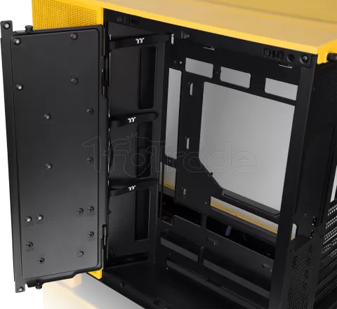 Photo de Boitier Moyen Tour ATX Thermaltake View 380 XL TG RGB avec panneaux vitrés (Jaune)
