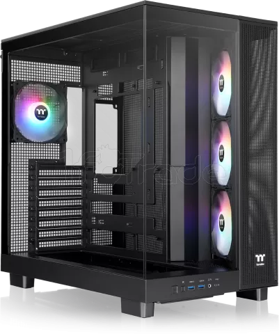 Photo de Boitier Moyen Tour ATX Thermaltake View 380 XL TG RGB avec panneaux vitrés (Noir)