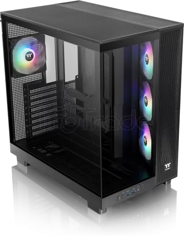 Photo de Boitier Moyen Tour ATX Thermaltake View 380 XL TG RGB avec panneaux vitrés (Noir)