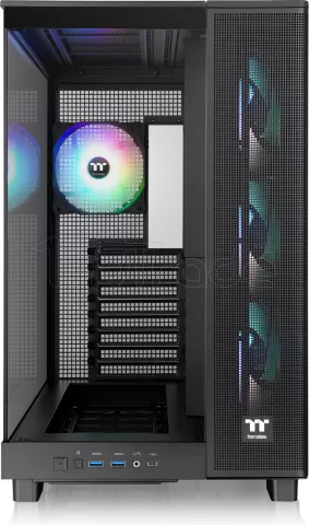 Photo de Boitier Moyen Tour ATX Thermaltake View 380 XL TG RGB avec panneaux vitrés (Noir)