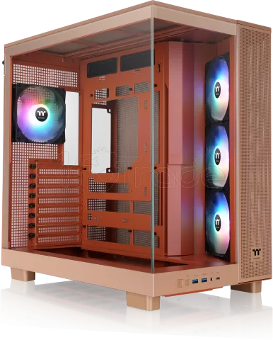 Photo de Boitier Moyen Tour ATX Thermaltake View 380 XL TG RGB avec panneaux vitrés (Rouge)