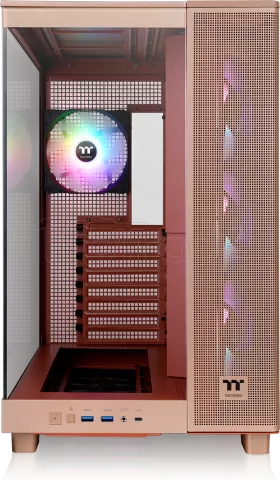 Photo de Boitier Moyen Tour ATX Thermaltake View 380 XL TG RGB avec panneaux vitrés (Rouge)