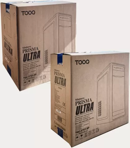 Photo de Boitier Moyen Tour ATX TooQ Prisma Ultra avec alimentation 500W (Noir)