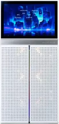 Photo de Boitier Moyen Tour ATX Valkyrie VK02 LCD avec panneau vitré (Blanc)