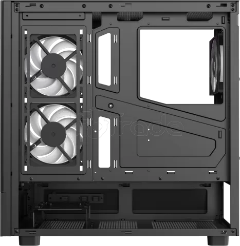 Photo de Boitier Moyen Tour ATX Xeron Nex C51 RGB avec panneaux vitrés (Noir)