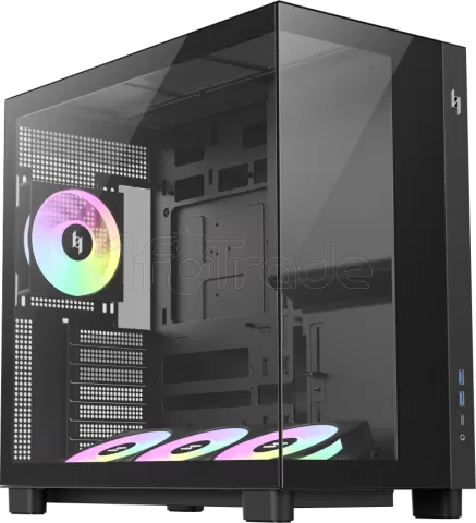 Photo de Boitier Moyen Tour ATX Xeron Nex C53 RGB avec panneaux vitrés (Noir)