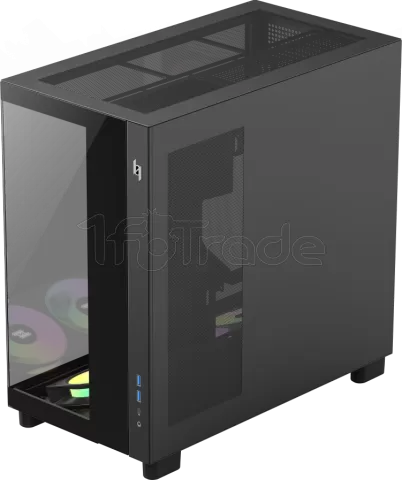 Photo de Boitier Moyen Tour ATX Xeron Nex C53 RGB avec panneaux vitrés (Noir)