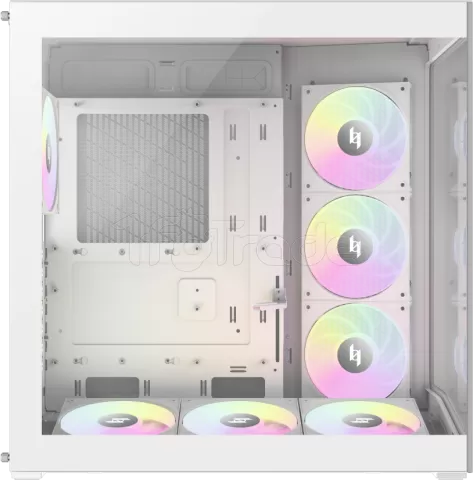 Photo de Boitier Moyen Tour ATX Xeron Nex C56 RGB avec panneaux vitrés (Blanc)