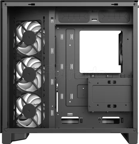 Photo de Boitier Moyen Tour ATX Xeron Nex C56 RGB avec panneaux vitrés (Noir)