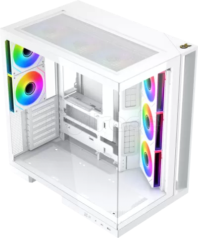 Photo de Boitier Moyen Tour ATX Xigmatek Aqua 7 RGB avec panneaux vitrés (Blanc)