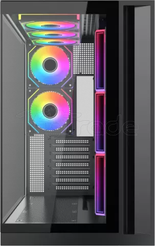 Photo de Boitier Moyen Tour ATX Xigmatek Aqua 7 RGB avec panneaux vitrés (Noir)