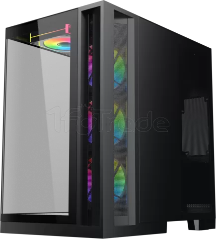 Photo de Boitier Moyen Tour ATX Xigmatek Aqua 7 RGB avec panneaux vitrés (Noir)