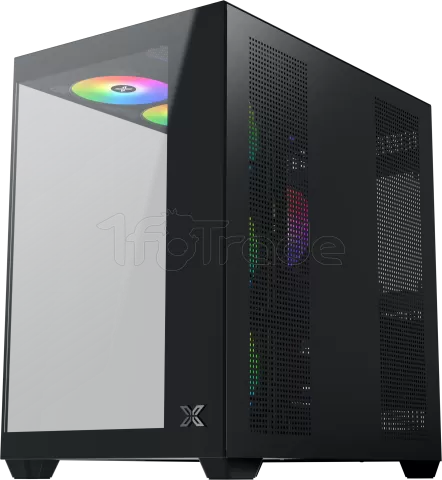 Photo de Boitier Moyen Tour ATX Xigmatek Aqua V Air RGB avec panneaux vitrés (Noir)
