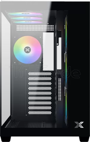 Photo de Boitier Moyen Tour ATX Xigmatek Aqua V Air RGB avec panneaux vitrés (Noir)