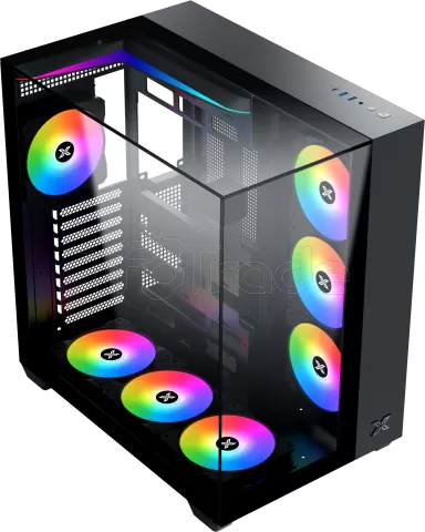 Photo de Boitier Moyen Tour ATX Xigmatek Aqua V RGB avec panneaux vitrés (Noir)