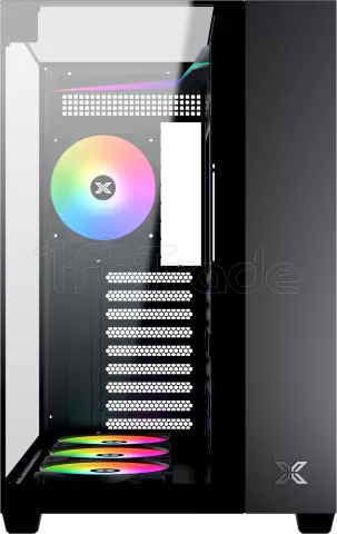 Photo de Boitier Moyen Tour ATX Xigmatek Aqua V RGB avec panneaux vitrés (Noir)