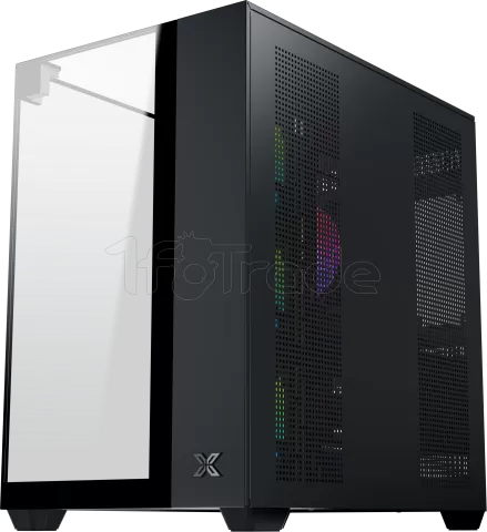 Photo de Boitier Moyen Tour ATX Xigmatek Aqua V RGB avec panneaux vitrés (Noir)