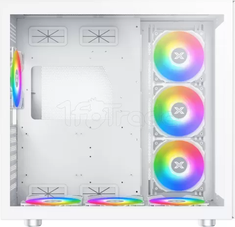 Photo de Boitier Moyen Tour ATX Xigmatek Aquarius Pro RGB avec panneaux vitrés (Blanc)