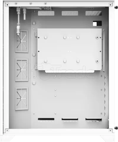 Photo de Boitier Moyen Tour ATX Xigmatek Aquarius S RGB avec panneaux vitrés (Blanc)