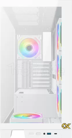 Photo de Boitier Moyen Tour ATX Xigmatek Endorphin Ultra RGB avec panneaux vitrés (Blanc)