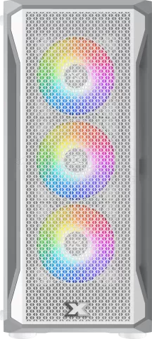 Photo de Boitier Moyen Tour ATX Xigmatek Gaming X RGB avec panneaux vitrés (Blanc)
