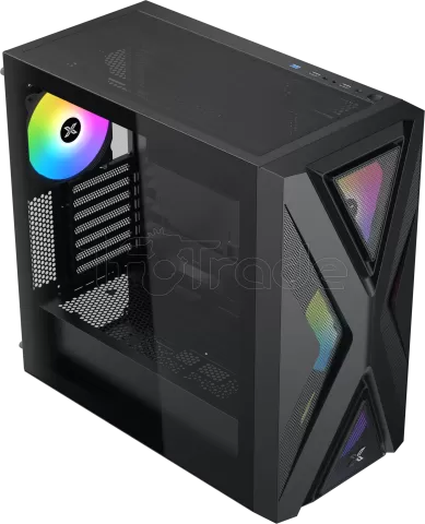 Photo de Boitier Moyen Tour ATX Xigmatek Hyperion RGB avec panneau vitré