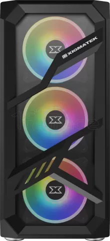 Photo de Boitier Moyen Tour ATX Xigmatek Lamiya RGB avec panneaux vitrés (Noir)