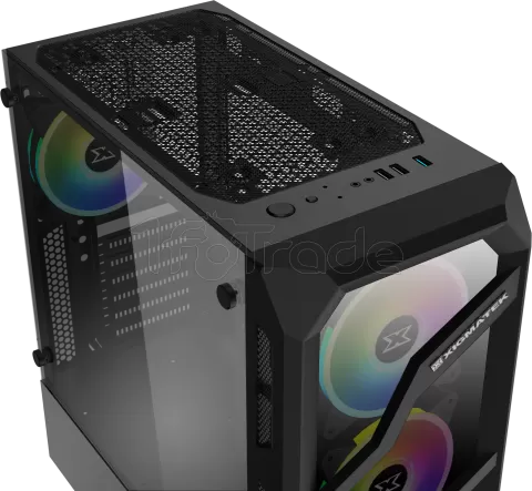 Photo de Boitier Moyen Tour ATX Xigmatek Lamiya RGB avec panneaux vitrés (Noir)