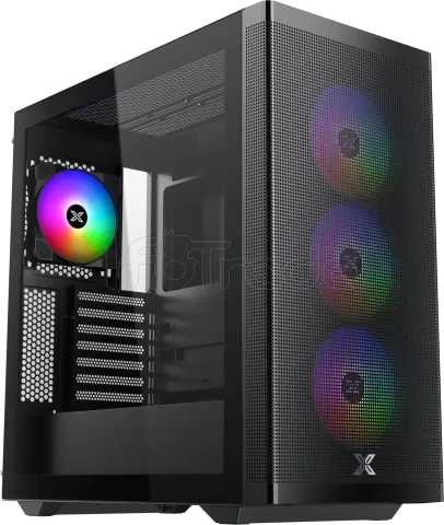 Photo de Boitier Moyen Tour ATX Xigmatek Osiris RGB avec panneau vitré (Noir)