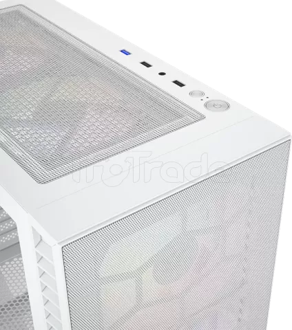 Photo de Boitier Moyen Tour ATX XYZ AIRONE 100 MESH ARGB avec panneau vitré (Blanc)