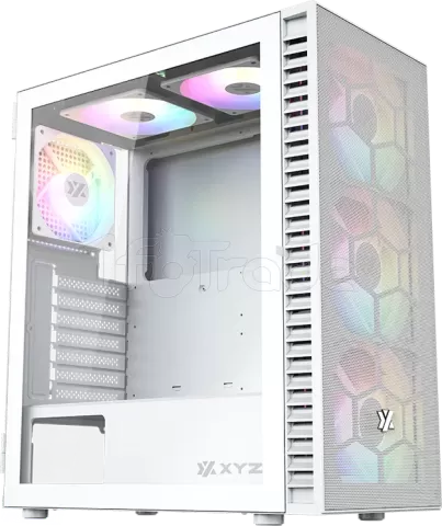 Photo de Boitier Moyen Tour ATX XYZ AIRONE 100-X MESH ARGB avec panneau vitré (Blanc)