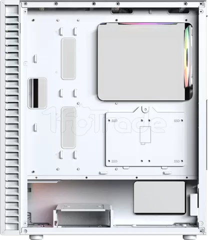 Photo de Boitier Moyen Tour ATX XYZ AIRONE 100-X MESH RGB avec panneau vitré (Blanc)