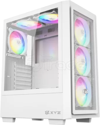 Photo de Boitier Moyen Tour ATX XYZ AirOne 100-X Mesh RGB avec panneau vitré (Blanc)