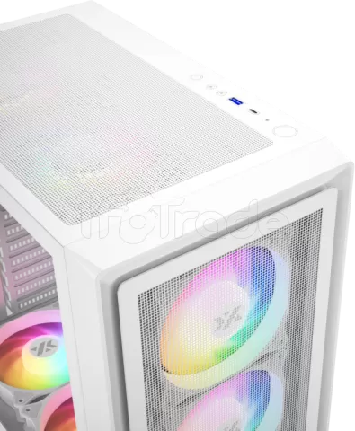 Photo de Boitier Moyen Tour ATX XYZ AirOne 100-X Mesh RGB avec panneau vitré (Blanc)
