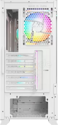 Photo de Boitier Moyen Tour ATX XYZ AirOne 300 X Mesh RGB avec panneau vitré (Blanc)