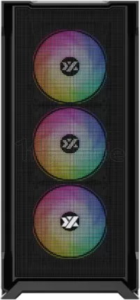 Photo de Boitier Moyen Tour ATX XYZ AirOne 300 X Mesh RGB avec panneau vitré (Noir)