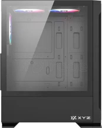 Photo de Boitier Moyen Tour ATX XYZ AirOne 300 X Mesh RGB avec panneau vitré (Noir)