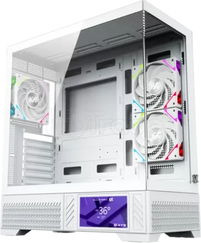 Boitier Moyen Tour ATX XYZ Aurorax 100 Pro RGB avec panneau vitré (Blanc)